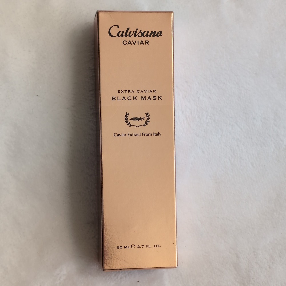 Calvisano Extra Caviar Black Mask 80ml Purifying Firming Korean Skincare Collage